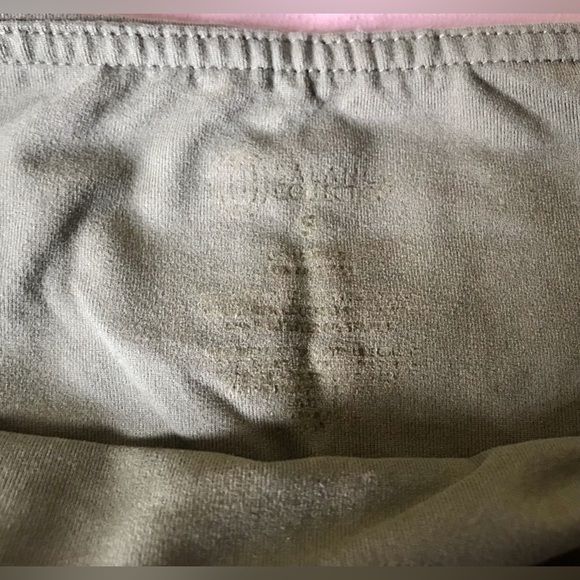 *2/$16* Balance Collection Army Green Cross Detail High Waist Gym Short - S - Picture 4 of 5